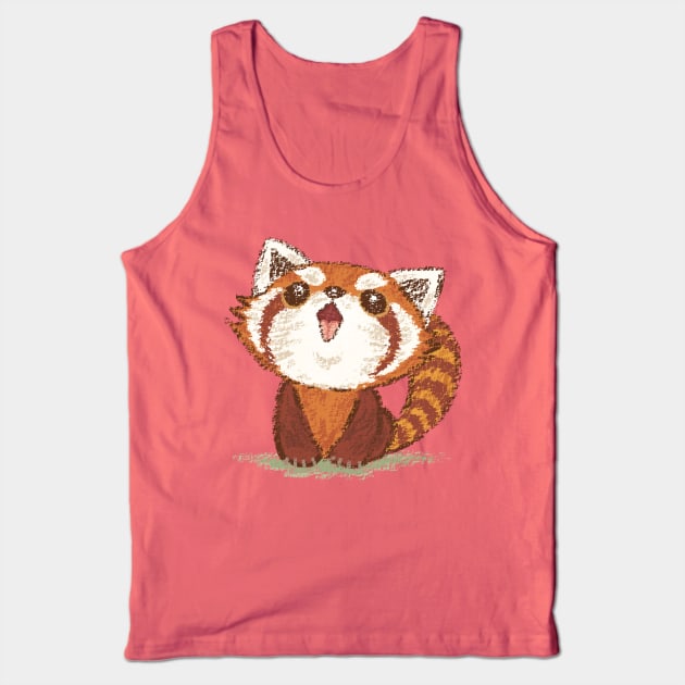 Red panda happy Tank Top by sanogawa